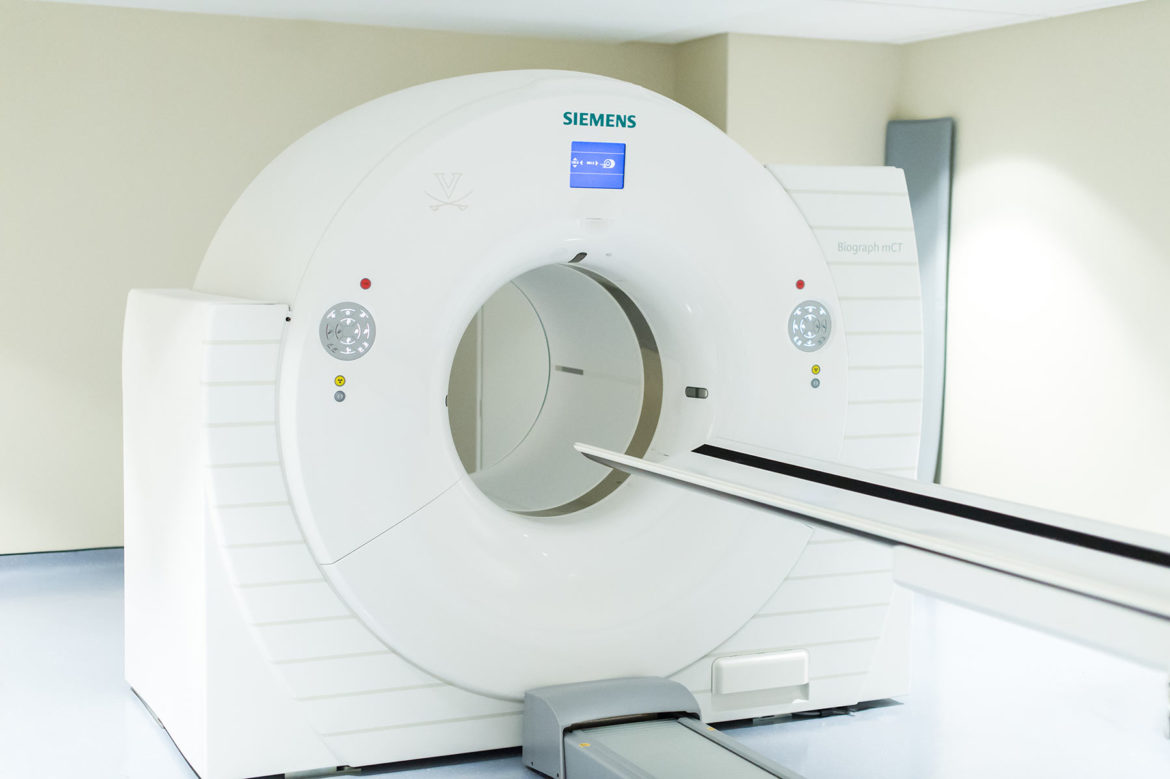 A picture of a CT Scan machine in a hospital