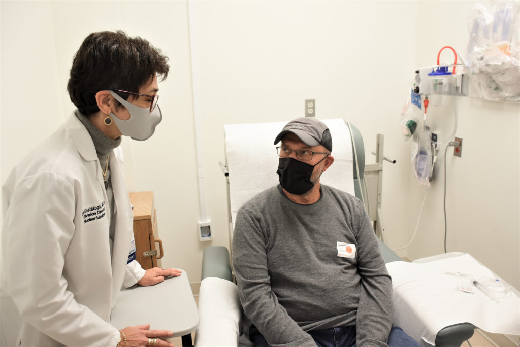 Lutathera patient Fred Romine discusses his treatment with Dr. Lale Kostakoglu, Chief of Nuclear Medicine at UVA
